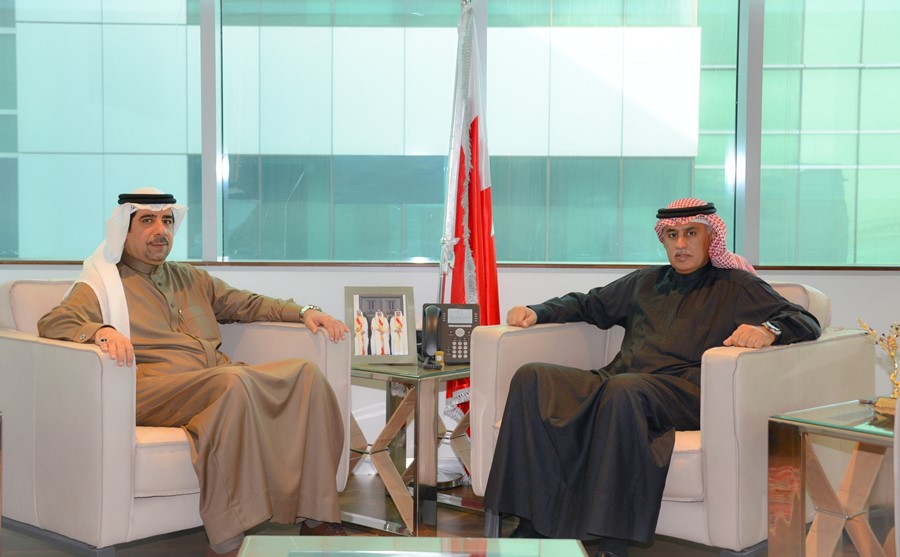  وزير الصناعة والتجارة والسياحة سعادة السيد زايد بن راشد الزياني يستقبل سفير مملكة البحرين لدى جمهورية المانيا الاتحادية