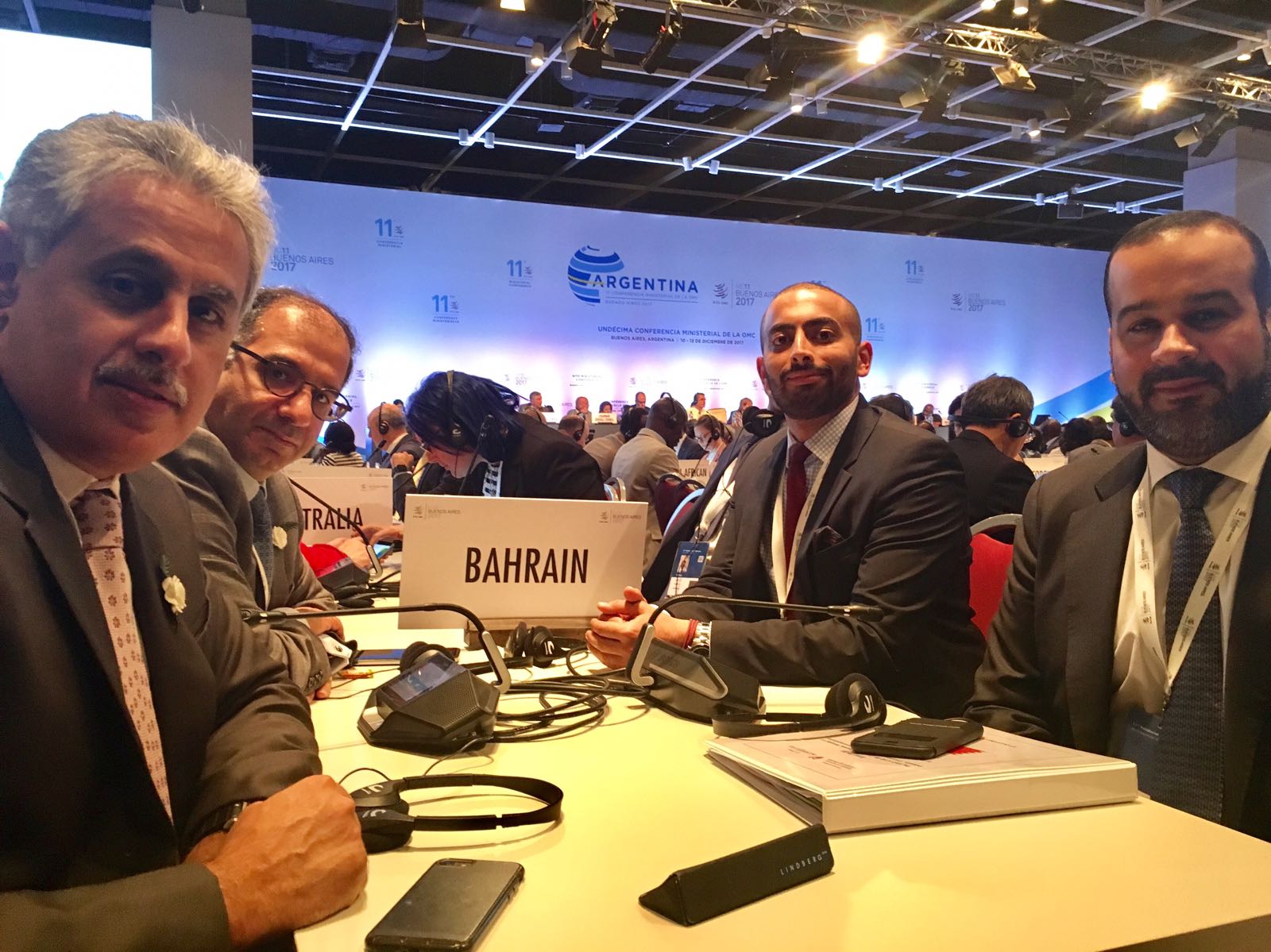  على هامش المؤتمر الوزاري الحادي عشر لمنظمة التجارة العالمية وفد مملكة البحرين يشارك في اجتماع رؤساء الوفود المشاركة في المؤتمر