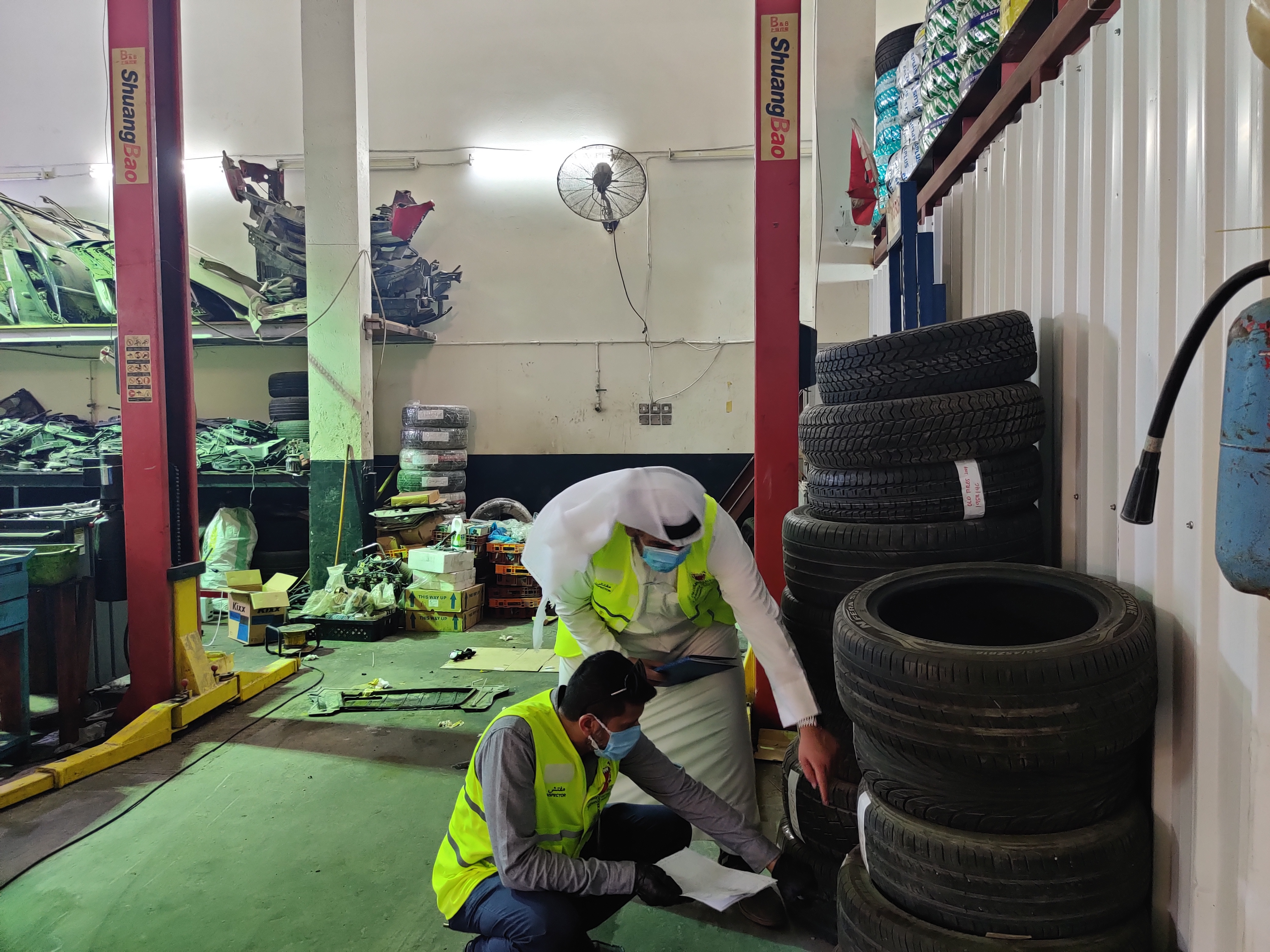 Standardization and Metrology damages 245 poor-quality and unusable tires