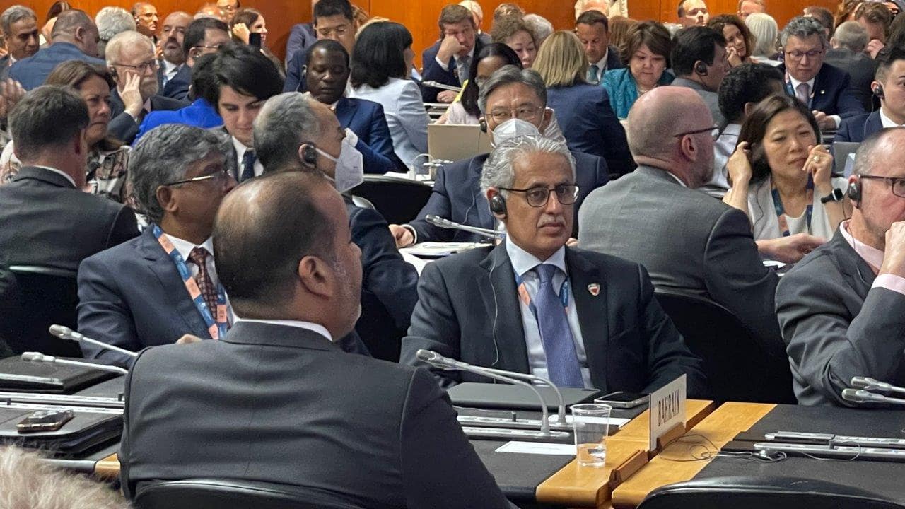 Minister of Industry, Commerce and Tourism Heads the Delegation of the Kingdom of Bahrain participating in the 12th Ministerial Conference of WTO