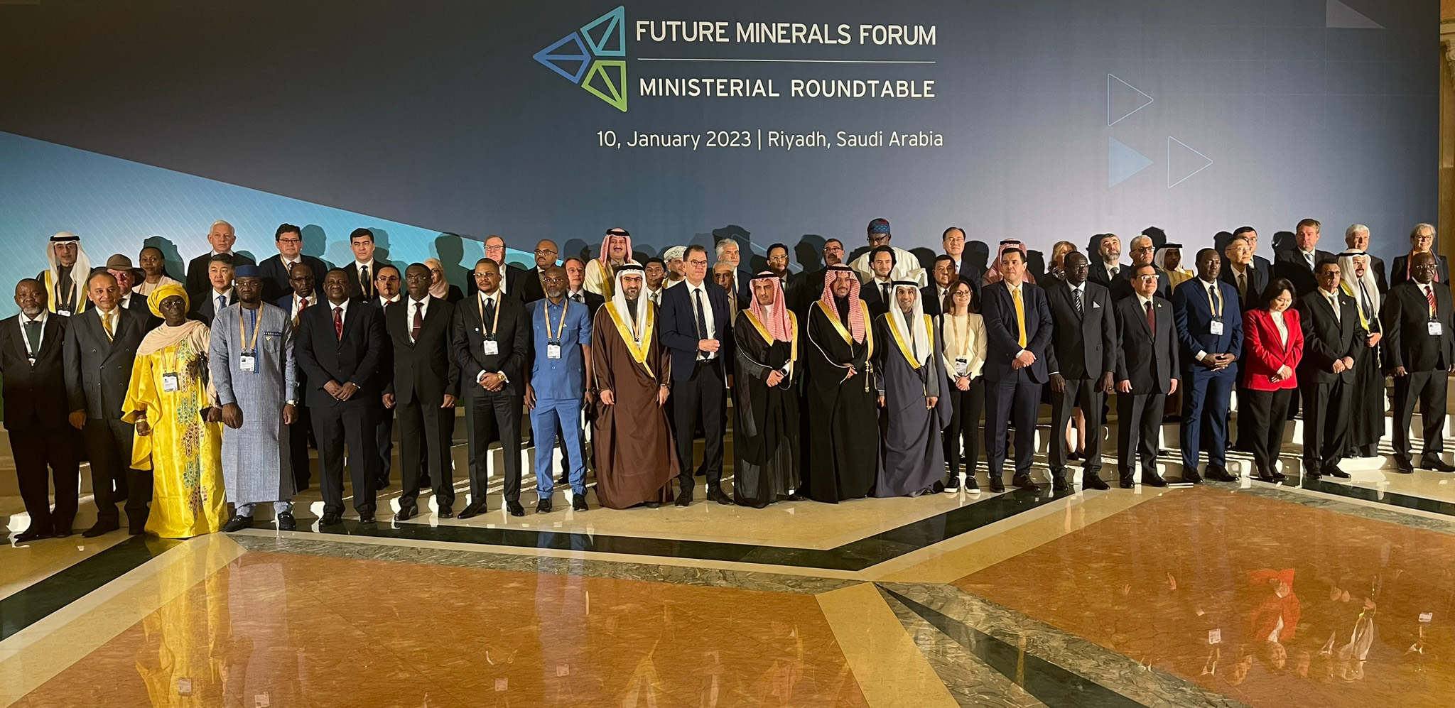 The Minister of Industry and Commerce participates in the Second Annual Ministerial Roundtable Meeting on the Future of Minerals in Riyadh