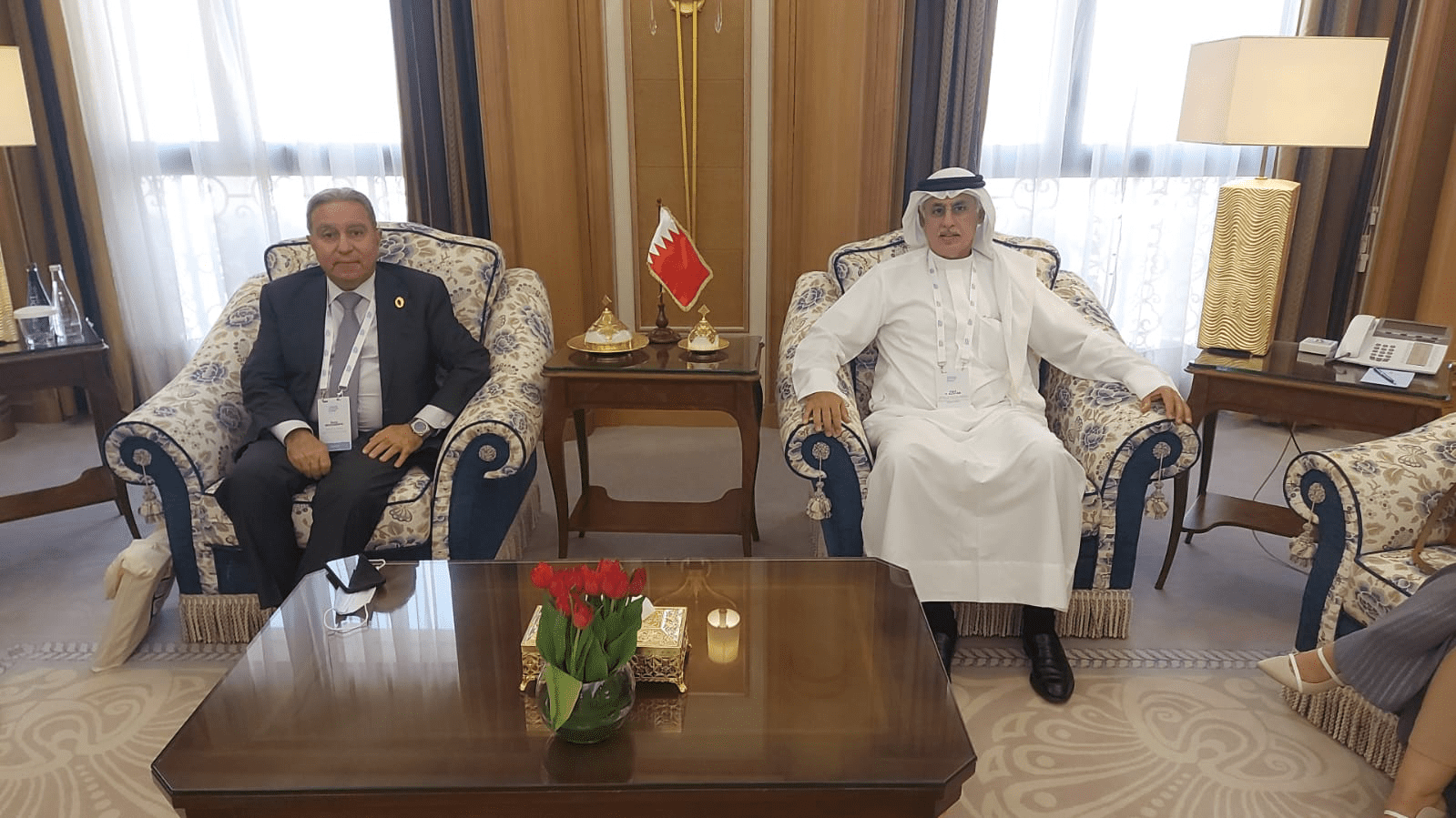 Industry, Commerce and Tourism Minister Meets Lebanese Counterpart