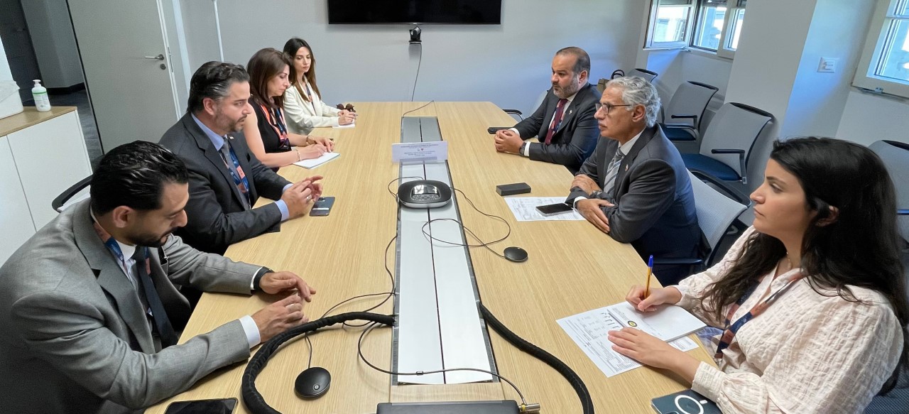 Minister of Industry, Commerce and Tourism Meets with HE Minister of Economy and Trade of Lebanon in the 12th Ministerial Conference of the WTO in Geneva