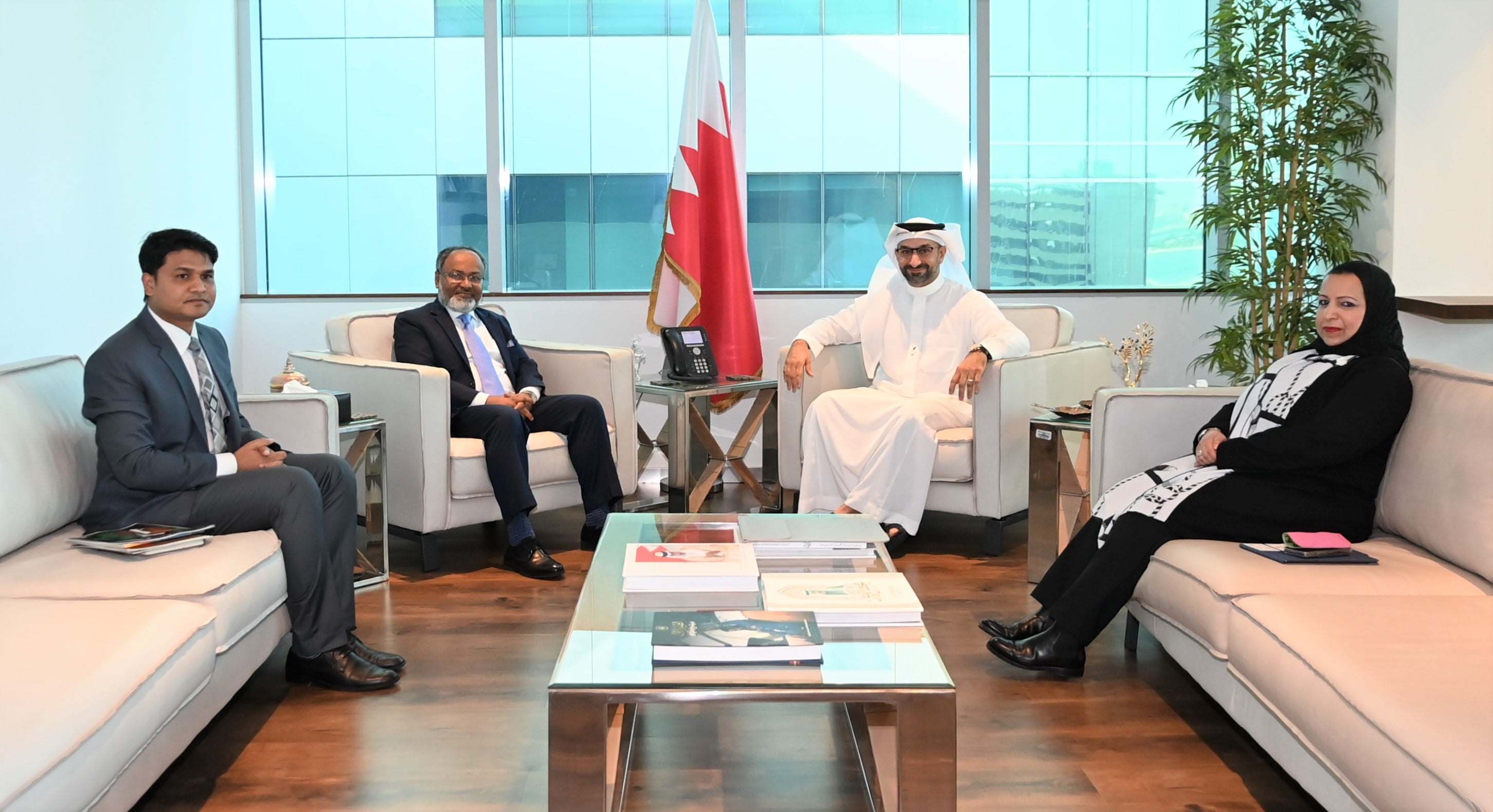 The Minister of Industry and Commerce receives Ambassador of Bangladesh to the Kingdom of Bahrain