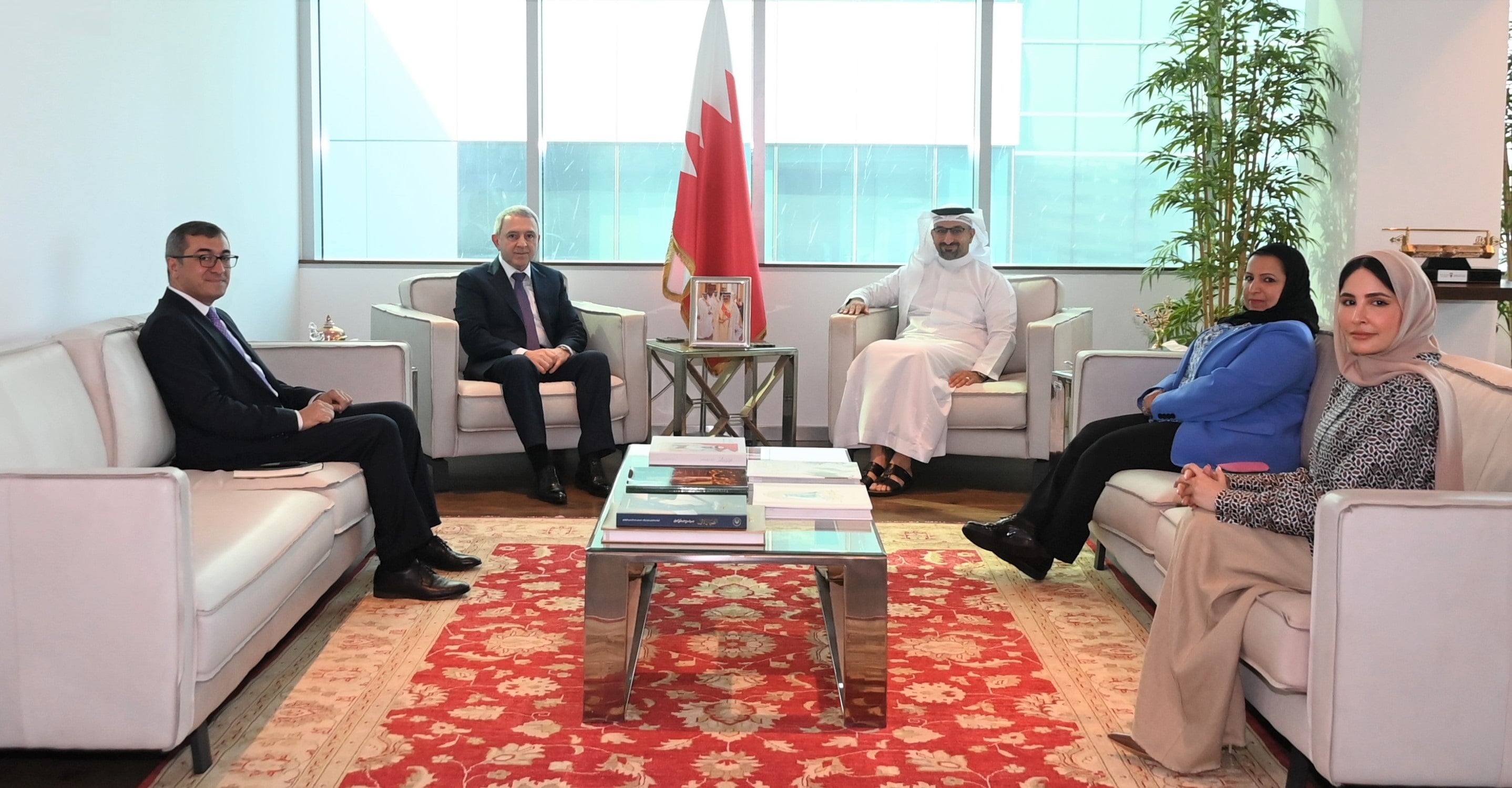 The Minister of Industry and Commerce receives Ambassador of Azerbaijan to the Kingdom of Bahrain resident in Riyadh