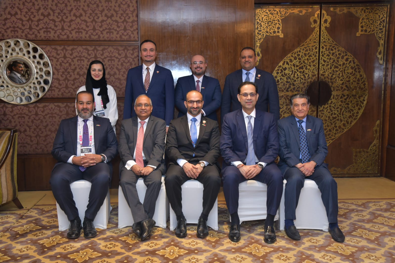 في إطار زيارته الرسمية إلى جمهورية الهند الصديقة وزير الصناعة والتجارة يجتمع برئيس اتحاد الصناعة الهندية