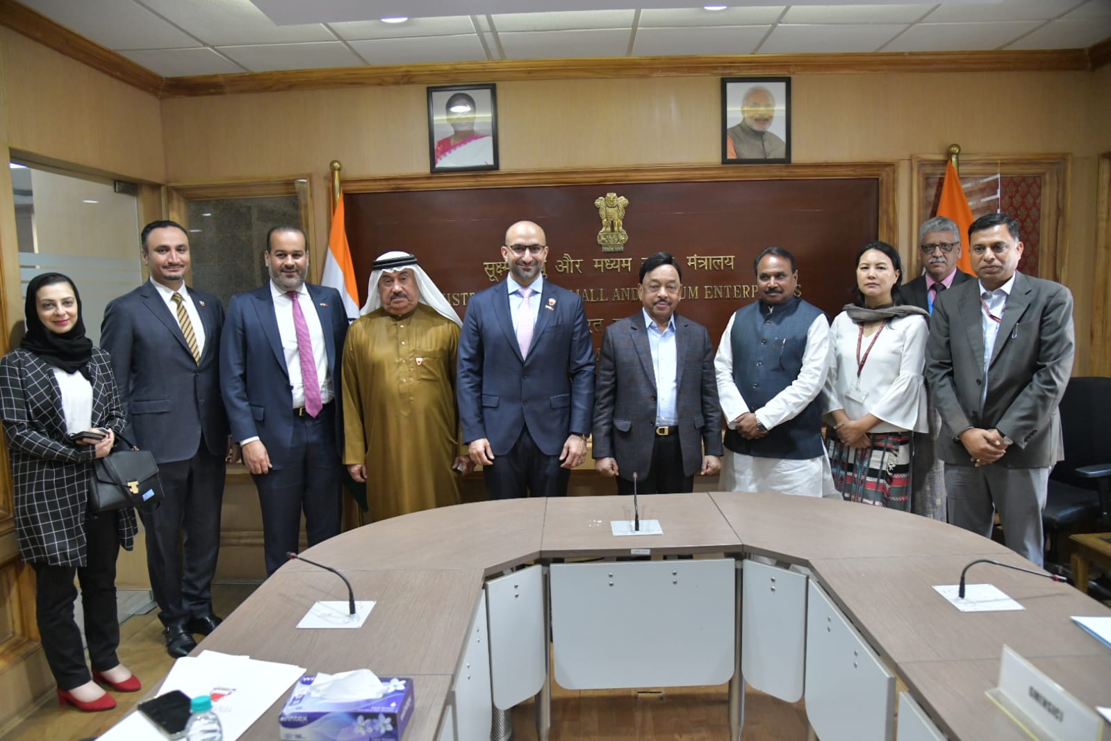 Industry and Commerce Minister meets Indian Minister of Micro, Small and Medium Enterprises in his Official Visit to India