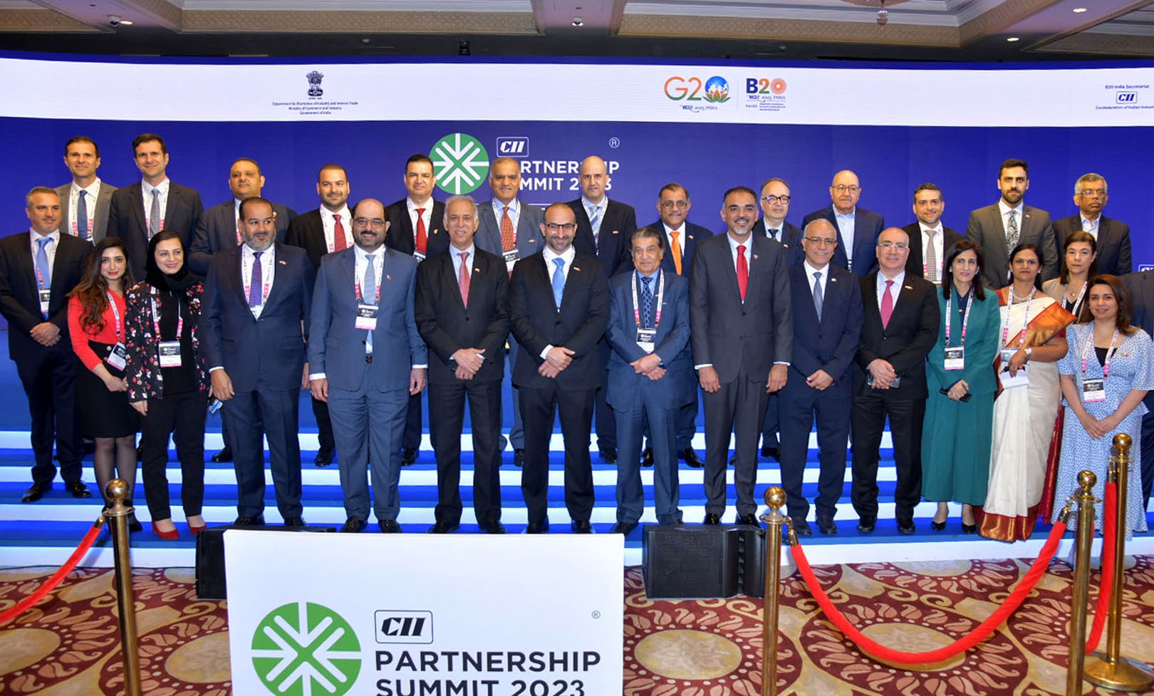 Industry and Commerce Minister Heads Bahrain’s Delegation in the 28th Partnership Summit 2023 in India