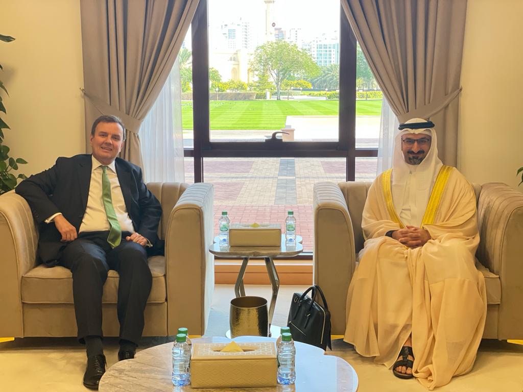 Industry and Commerce Minister Meets British Minister of State for Trade Policy