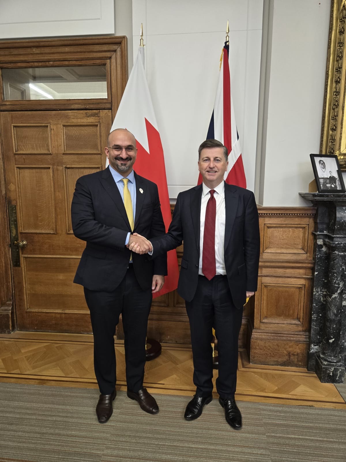 On the Sidelines of the GCC Ambassadors’ FTA Meetings in London Minister of Industry and Commerce Meets British Minister of State for Trade Policy and Economic Security 
