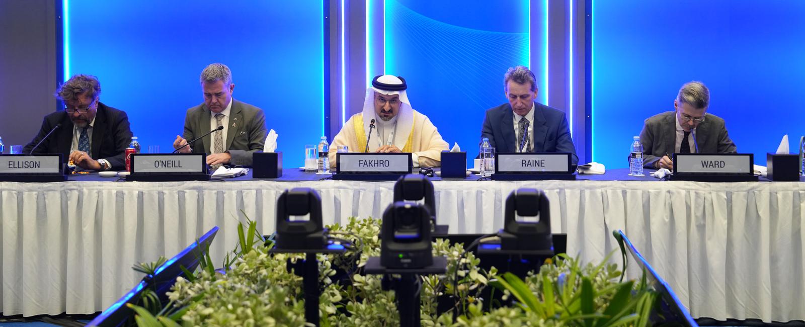 على هامش &quot;منتدى حوار المنامة 2024&quot;.. وزير الصناعة والتجارة يشارك في جلسة حوارية حول تأثير  الجغرافيا السياسية على الأعمال التجارية
