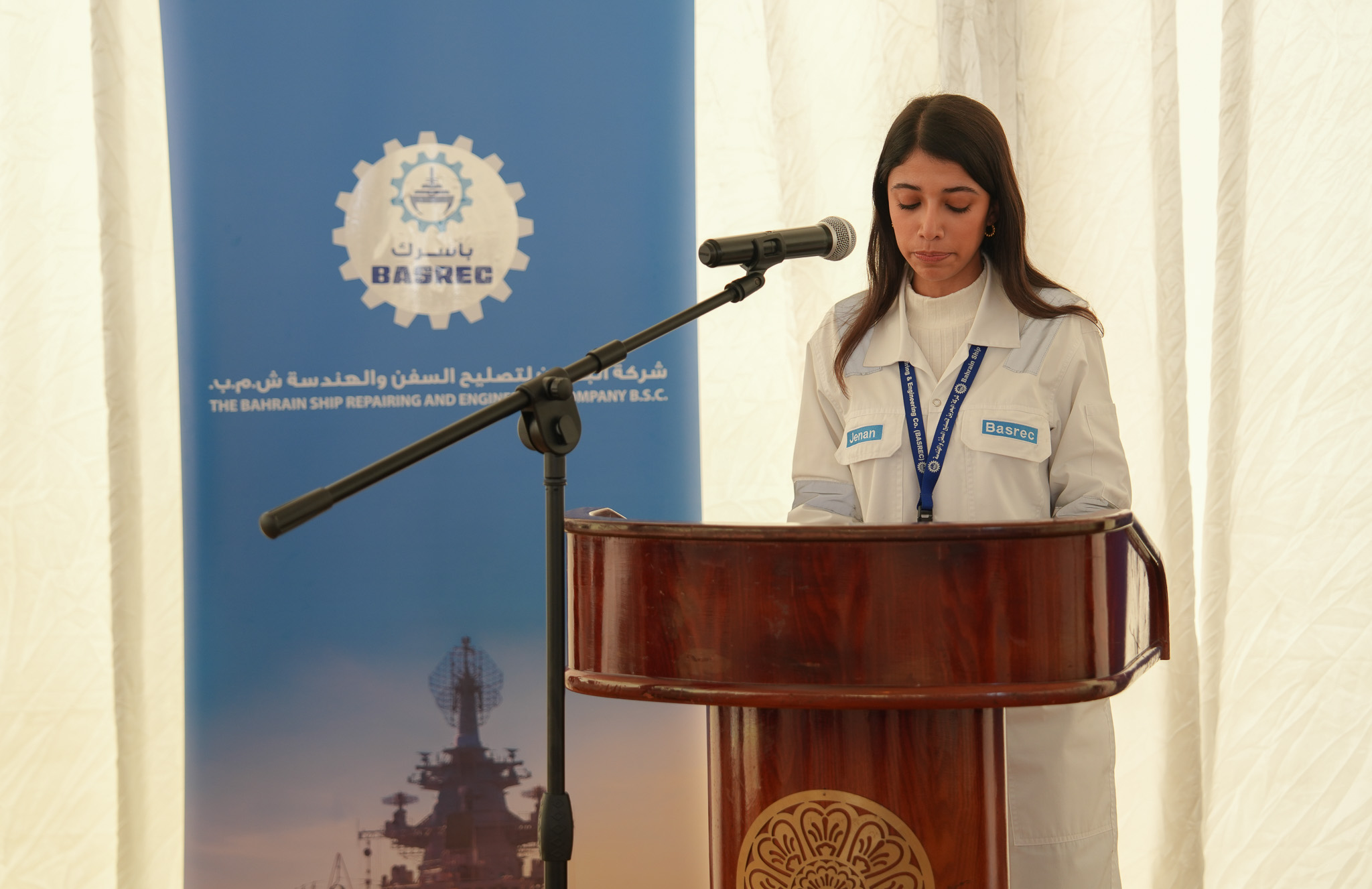 علامة فارقة في تعزيز الصناعات البحرية بالمملكة وزير الصناعة والتجارة يدشن الحوض العائم الجديد لشركة البحرين لتصليح السفن والهندسة