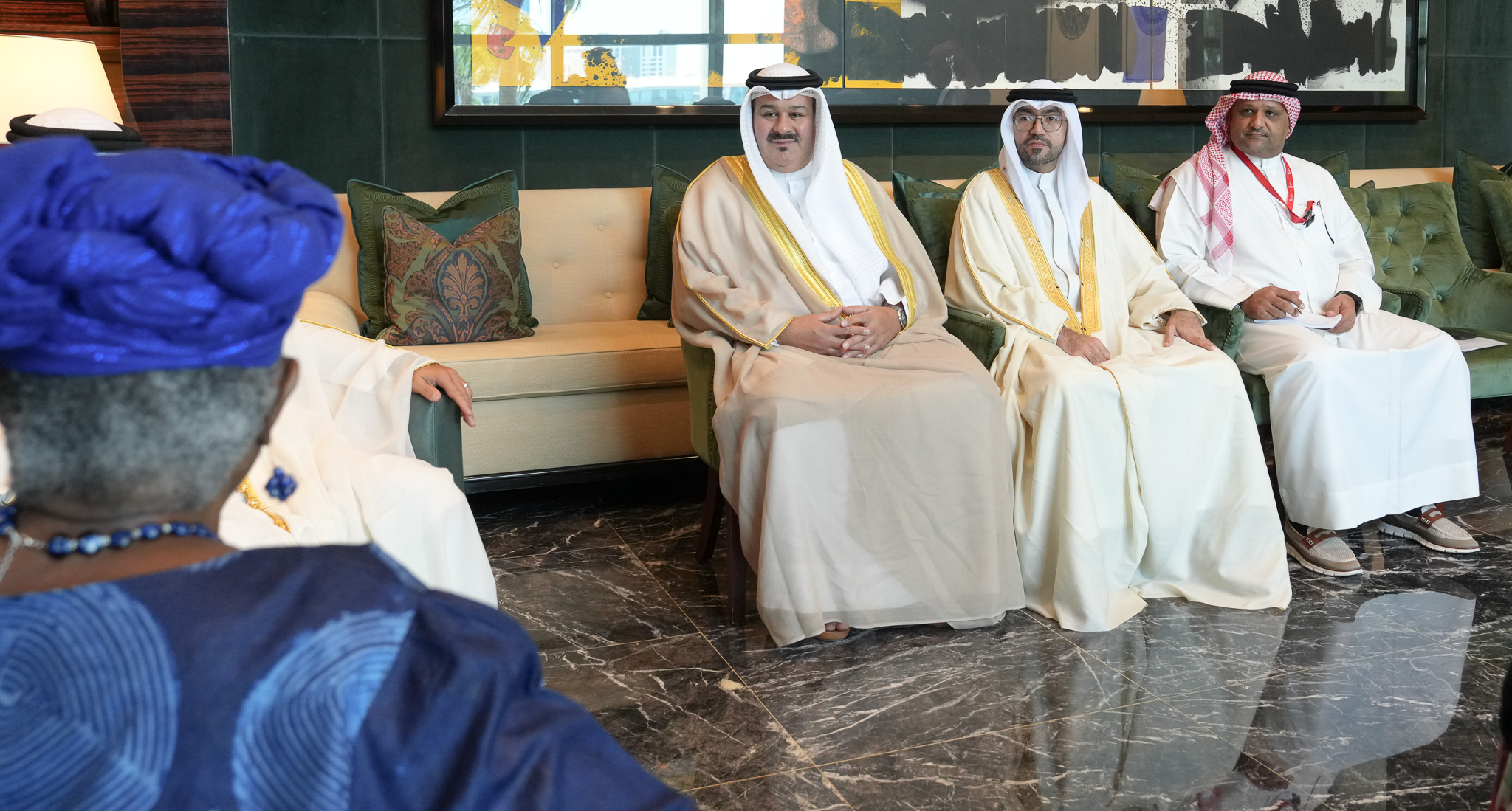 وزير الصناعة والتجارة يجتمع بالمدير العام لمنظمة التجارة العالمية  